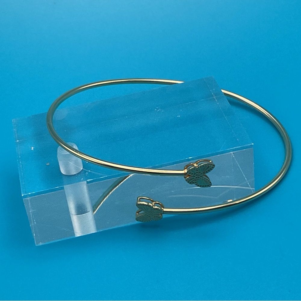 K18 Japan Gold  Butterfly Open Bracelet